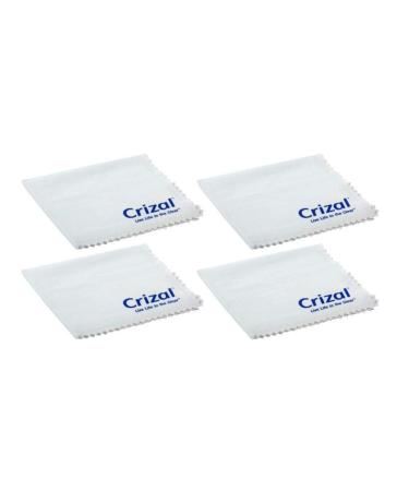 Crizal Lens Cleaning Cloth 4 Pack Wipes Micro Fiber Cleaning Cloth in Own Carry Case. for Crizal Anti Reflective Lenses|#1 Best Microfiber Cloth for Cleaning Crizal and All Anti Reflective Lenses| Cloth, 4 Pack
