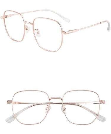 Women's anti-blue light/anti-fatigue computer glasses 1.56 aspheric resin lens goggles for cell phone/office Gold - Buy Online on GoSupps.com