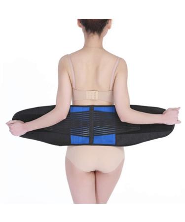 Sports Waist Back Support Belt Adjustable Double Pull Lumbar Support Neoprene Lower Back Brace For Stabilizing The Lumbar Vertebrae During Sports And Work (Color : Blue Size : XX-Large) XX-Large Blue