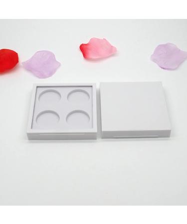 FOMIYES 4 Pcs 4 White Eyeshadow Cosmetic Sample Containers Lipstick Case Eye Shadow Box Make up Empty Box 1 count (Pack of 1) Whitex2pcs - Buy Online on GoSupps.com
