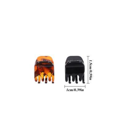 24 Mini Non-Slip Hair Clips for Girls & Women | Small Acrylic Jaw Clips Perfect for All Hair Types - Buy Online on GoSupps.com