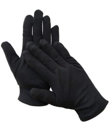Ipetboom 12 Pairs Safety Warm Gloves Hospital Glove Examination Gloves Moisturizing Gloves Black Stretch Gloves Cotton Gloves Costume Honor Guard Gloves Moisture Wen Wan Work Coin - Buy Online on GoSupps.com