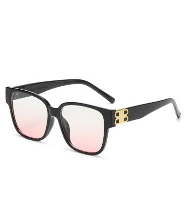 Anti UV Computer Readers Oversized Reading Glasses Comfort Flat Light Mirror Blue Light Blocking Presbyopic Glasses +100 Pink