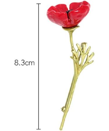 WIPPWER Pin Jewelry Gifts for Women Flowers Red Poppy Brooches for Women Remembrance Days Gifts Pins Brooches & Pins - Buy Online on GoSupps.com