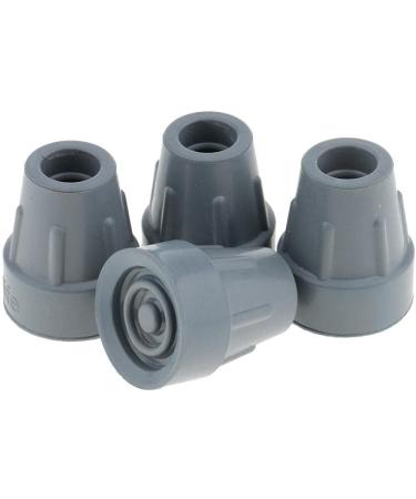 dailymall 16mm 4x Rubber Anti Skid Tips For Walking Sticks Canes Crutches Walkers Grey - Buy Online on GoSupps.com