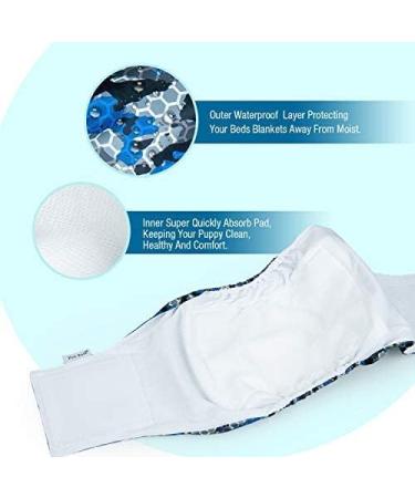 Dono Set of 3 Washable Diapers for Small & Medium Dogs - Army XL | Eco-Friendly Dog Diapers - Buy Online on GoSupps.com