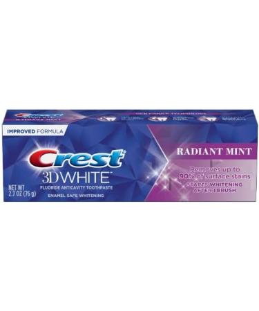 Crest 3D White Toothpaste Radiant Mint 2.7 Oz (Pack of 6) - Buy Online for Global Shipping - Buy Online on GoSupps.com