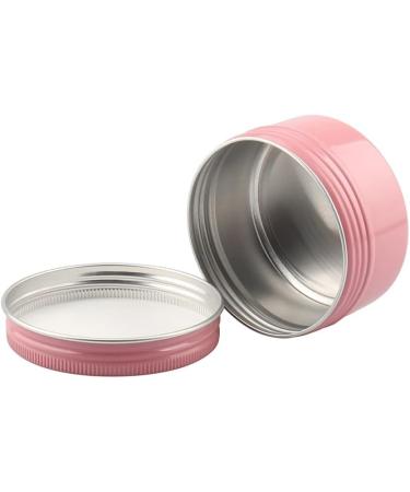 empty jars with lids cosmetic jar B0CKBSQRLW10 PC 30ml Empty Pink Round Aluminum Tin Jars with Screw Lids Cosmetics Lip Balm Containers Pots with 5X Spoon 1x Labels (Color : Roze Size : 30ml) (Colo - Buy Online on GoSupps.com