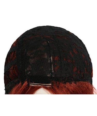 100% Human Hair Short Bob Wig - Red Straight Side Part Women's Full Wig - Buy Online on GoSupps.com