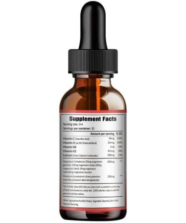Potassium Magnesium Supplement Liquid Drops - High Absorption Potassium Supplement with Magnesium Calcium Vitamin D3 K2 Vegan Non-GMO Potasio Support Leg Cramps Bone Muscle - 2 Fl oz 2 Fl Oz (Pack of 1) - Buy Online on GoSupps.com