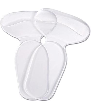 Muyin Heel Cup Gel Pads - Anti-Wear Forefoot Pillows for Men | Comfort for Achilles Treatment & Cracked Heels - Size S Transparent - Buy Online on GoSupps.com