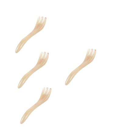 Beaupretty 4 pieces scratching comb massage tools scalp ridge gua sha comb head massage device energy room jade-head skin guasha massage device hair scraper scalp scratch resin Harz Miss face scraper