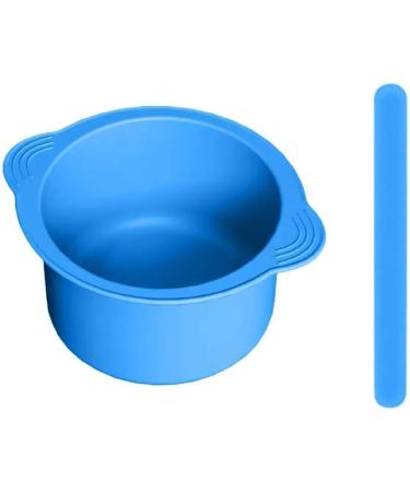 Silicone Wax Heating Feed & Non-Stick Replacement Bowl for Wax Warmer | Reusable Blue Bowl with Stirring Stick - Perfect for Smooth Melting - Buy Online on GoSupps.com