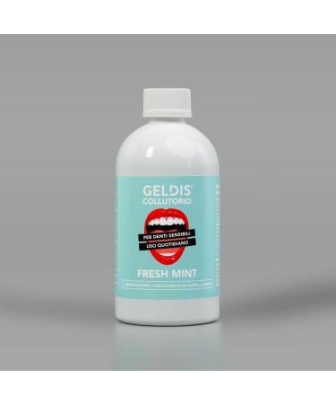 GELDIS Fluoride Mouthwash - Antibacterial Mouthwash with Zinc Lactate Guarantees Oral Protection Alcohol-Free 100% Recyclable Flavored Mouthwash (MINT 500 ml)