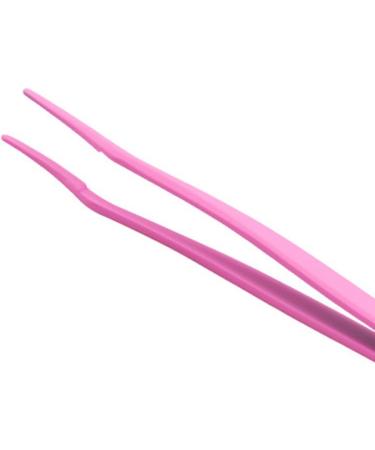 Housoutil Lash Tweezers Stainless Steel Tweezers Eyelashes Dedicated Clips Tweezers for Makeup Pink Makeup Tools Fake Eyelashes 14.5*2.8*1.2cm Pink - Buy Online on GoSupps.com