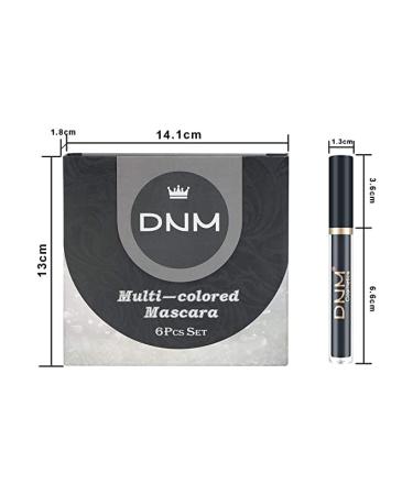 6 Colors Waterproof Rainbow Mascara Set - 3D Fiber Eyelash Volume for Stunning Look | International Shipping - Buy Online on GoSupps.com