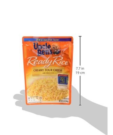 Uncle Ben's Ready Rice Creamy Four Cheese 8.5oz Pouch - Pack of 6 - Buy Online on GoSupps.com