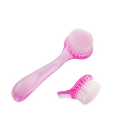 Facial Brush Manual Face Cleansing Brush Superfine Synthetic Hair Brush Handheld Silicon Brush Cap