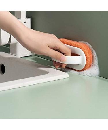 Glimpsesun Kitchen Cleaning Bathroom Toilet Glass Wall Cleaning Bath Brush Plastic Handle Sponge Bath Bottom Bath Brush 2 - Buy Online on GoSupps.com