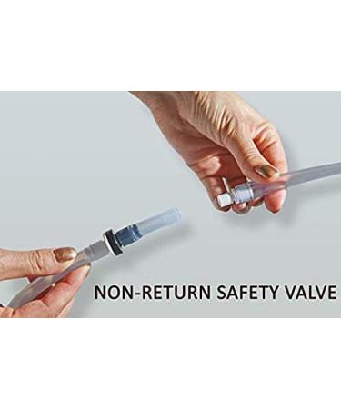 Silicone Enema Bag Kit | Non-Toxic & BPA-Free | 2 Quart with Extra Long Hose 3 Nozzles Stopcock Tap & Stainless Steel Hook | Ideal for Safe & Comfortable Use - Buy Online on GoSupps.com