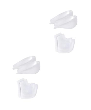 FOMIYES 2 Sets Heel Cover Half Pad White Sports Man