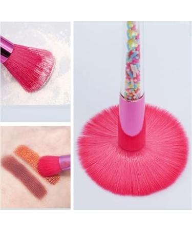 8-Piece Pink Makeup Brush Kit - Confetti Sparkle Eye Shadow Lip Blush & Foundation Brushes for Girls - Buy Online on GoSupps.com
