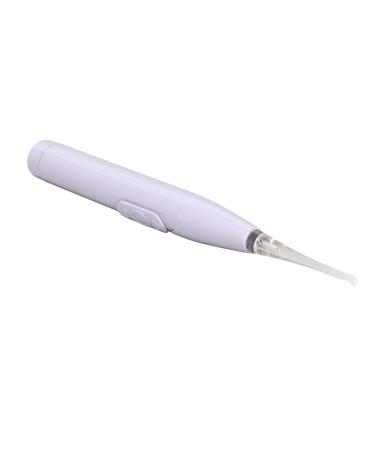 Kids Ear Wax Removal Spoon Flashlight LED Ear Pick Spoon Purple Safe USB Rechargeable for Home