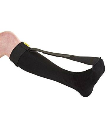 Heel spur sock - Strassburger sock - night splint - plantar fasciitis - Achilles tendon overload - black size L / XL