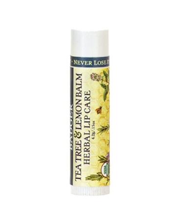 Badger Company Organic Tea Tree & Lemon Balm Herbal Lip Care .15 oz (4.2 g)