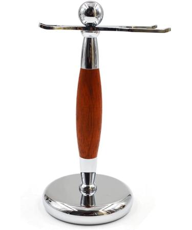 Premium Shaving Brush Set for Men | Stylish Metal Handle & Holder | Hair Removal Accessories - 11.5x15.5cm Red - Buy Online on GoSupps.com