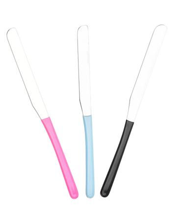 FRCOLOR 9 Pcs Stainless Steel Toning Sticks Set | Multifunctional Cosmetic Spatula Tool for Pigment Mixing & Liquid Foundation - Assorted Colors - Buy Online on GoSupps.com
