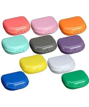 Dental Retainer Storage Box - Partial Denture Case in Random Color | Orthodontic Teeth Organizer (1pc) - Buy Online on GoSupps.com