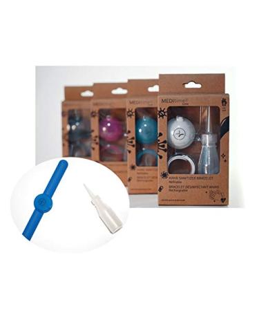 Refillable gel or liquid wristband - UNIsize - (BLUE)