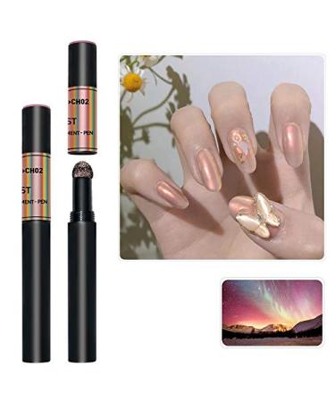 Vivid Nails Shiny Chrome Powder Nail Art Magic Nail Pen (CH02)