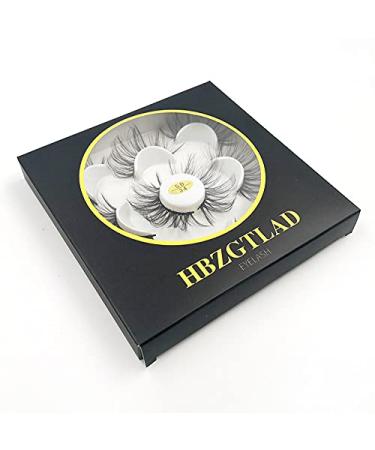 HBZGTLAD Wholesale 5 Pairs 25mm 3D Fluffy False Eyelashes - Natural Faux Mink Strip with Exquisite Packaging (3D-41) | Shop Now for International Shipping - Buy Online on GoSupps.com
