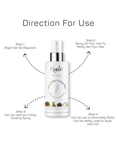 Natural Hair Holding Spray Without Alcohol (100 ml) - Buy Online on GoSupps.com