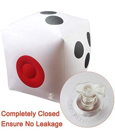 Jumbo Inflatable Dice 2-Pack - Outdoor and Indoor Fun with Giant Inflatable Dice Set and 10 Pc Dice - Ideal for Ludo, Pool Parties, and Broad Games - Buy Online on GoSupps.com