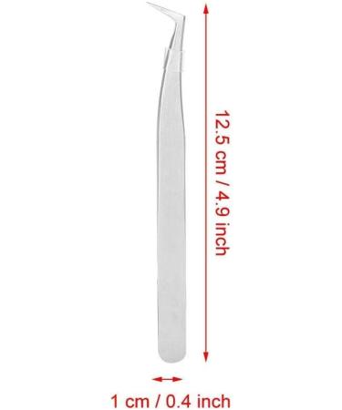 Eyelashes Grafting Tweezers 302 Stainless Steel Right Angle Eyelashes Extension Grafting Picking Tweezers Nippers for Nail Salon and Home Use - Buy Online on GoSupps.com