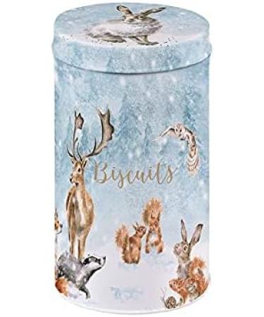 Wrendale Woodland Animal Christmas Biscuit Tin Tube - All Butter Shortbread - Buy Online on GoSupps.com
