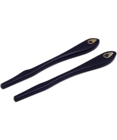 Lubrel glasses glasses 2 pairs of black glasses end tips ear socks hose sleeves glasses replacement tips for thin metal-glasses sunlasses