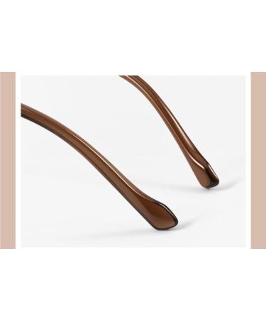 Zhuyiqz Large Anti-Blue Light Reading Glasses - Ultra-Light Glare-Free +200 Tea Color for Comfortable Reading - Buy Online on GoSupps.com