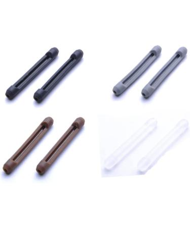 Lurrose Glasses Leg Covers - 40 Pairs of Slide-Resistant Frame Covers for Ear Bruises - Gray (5.6x0.79cm) - International Shipping Available - Buy Online on GoSupps.com