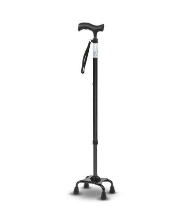 Walking Stick Four Feet Crutches Retractable Non-Slip Cane Disabled Old Man Elderly Walker Basket Multi-Function Crutch Lucky Star
