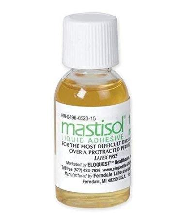 Ferndale Mastisol Liquid Adhesive in 15 mL Bottle, Unit Dose, Latex Free, Each Ferndale Model: 0496-0523-15