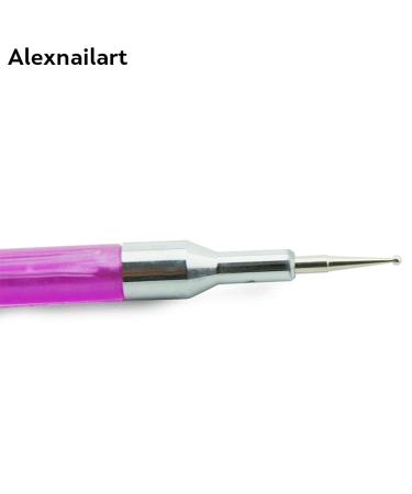 Nail Art Dotting Pen - Purple Single Head Drill Tip for DIY Painting & Manicure Decoration - Buy Online on GoSupps.com