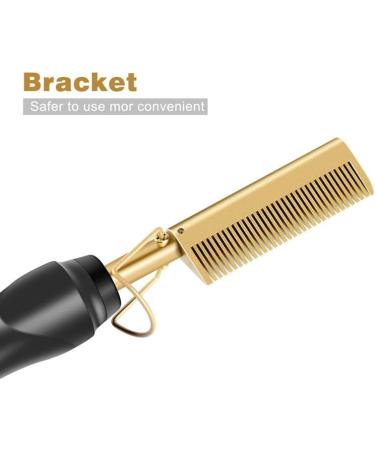 Professional Hot Comb Straightener for Black Hair & Wigs - Adjustable Temperature Fast Heating Ceramic Electric Comb - Buy Online on GoSupps.com