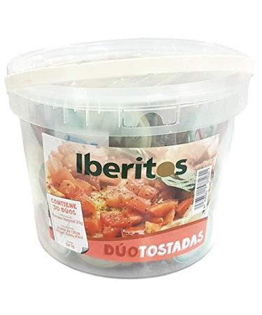 Deliex Bucket of 30 grilling sachets: Natural tomato - oil - Iberitos duo salt