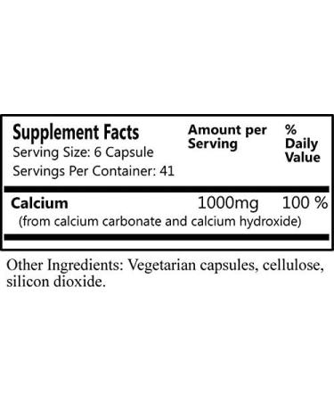 DAILY'S Cal-II 250 Vegetarian Capsules - Yeast-Free Calcium Supplement - Buy Online on GoSupps.com