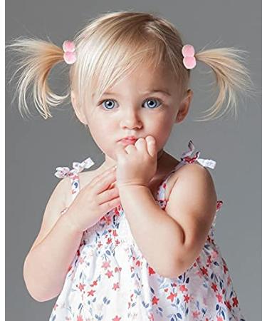 28 Pack Pom Pom Hair Ties for Toddler Girls - Cute Elastic Hair Bands for Kids - Buy Online on GoSupps.com