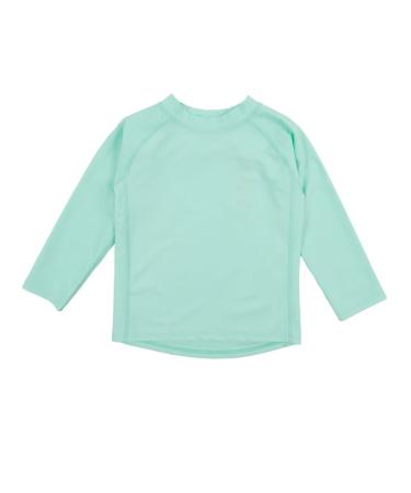 Leveret Long Sleeve Baby Boys Girls Rash Guard Sun Protected UPF + 50 Kids & Toddler Swim Shirt (12 Months-5 Toddler) 5 Years Aqua